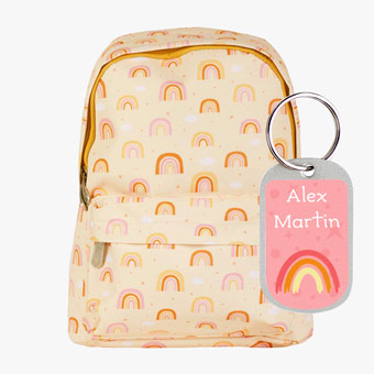 Rainbow shaped backpack outlet