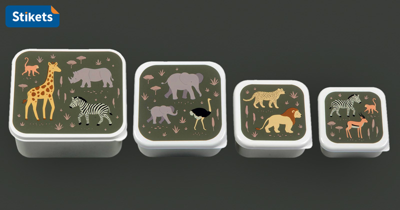 A Little Lovely Company Forest Friends Snack Boxes