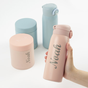 Personalised Thermos set of Drink Bottle and Food Jar