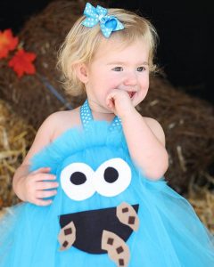 Cookie monster DIY costume 